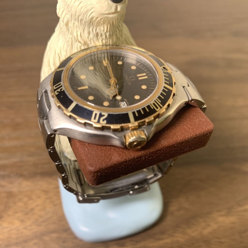 Omega Seamaster Swiss Made Black Dial Men's Analog Wristwatch Pre James Bond